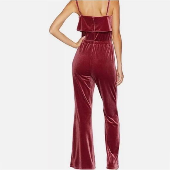 Jack by BB Dakota Party Velvet Jumpsuit in Fig , Size M Revolve romper velour - Picture 3 of 9